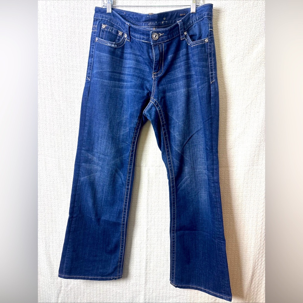 Seven7 Dark Blue Boot Cut Women's Jeans